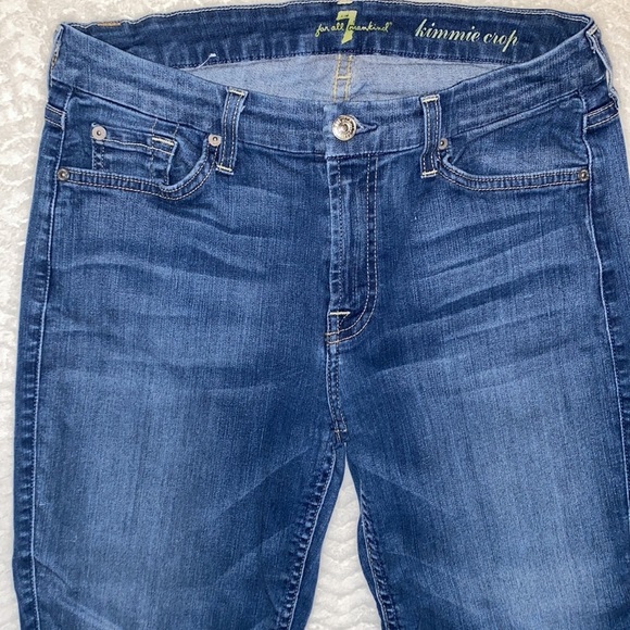 7SEVEN FOR ALL MANKIND KIMMIE CROP MID RISE SOFT STRETCH TAPERED LEG SLIM FIT - Picture 6 of 15